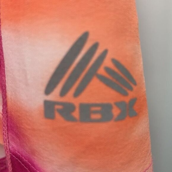 RBX Floaty Workout Tank Racer Back Lightweight Orange/Pink/White Tie Dye, Sz Med - Picture 4 of 6